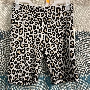NWT No Boundaries Girls Cheetah Bike Shorts size M